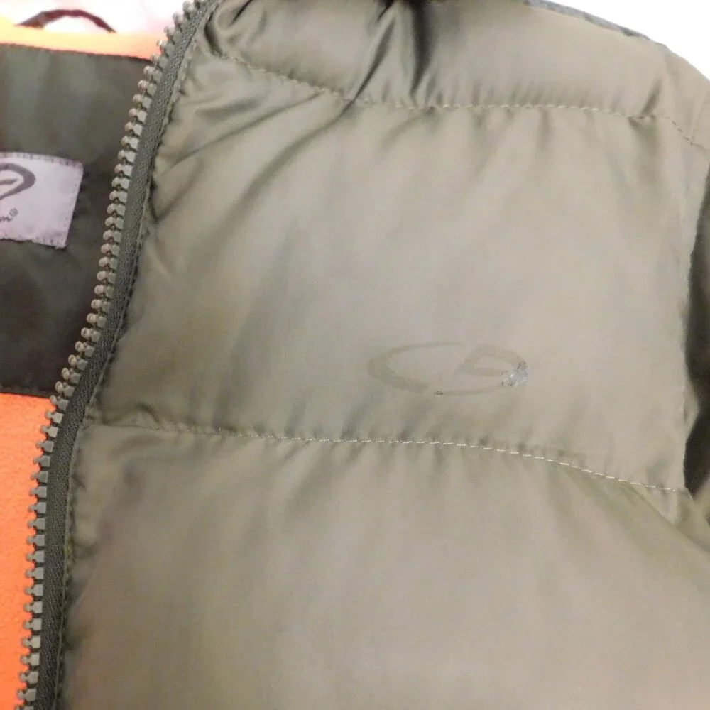 Champion Puffer Jacket Venture Loft Green/Orange Boys Size XS 4-5